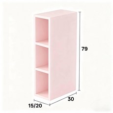 당당상점 까꿍선반 공간 좁은 주방 활용 벽, 핑크 20 길이 30 깊이 79 높이