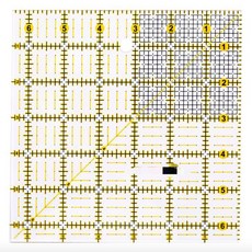 다기능 아크릴 패치 워크 드로잉 눈금자 퀼트 바느질 측정 도구, 5AC402820-D, 1개