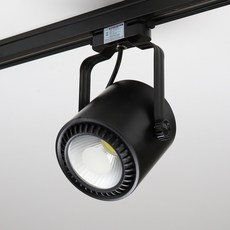 [엘포스] LED 원통 스포트 COB 30W 레일형, 주광색(하얀빛), 화이트