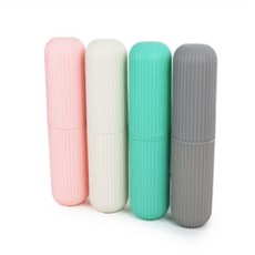 곰돌이칫솔통 휴대용 칫솔통 귀여운 곰돌이 칫솔케이스 어린이집 유치원 여행용, 아이보리, 1개