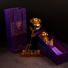 GOLD 금장미 장식/황금 장미 금 꽃 카네이션 어버이날 dod*51584SC, 장미본품