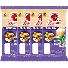 래핑카우 벨큐브 24큐브 125g 피크닉믹스 4개