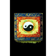 太極圖案祭祀桌巾，祭祖用品供桌裝飾，傳統文化清明節中元節適用, 1個