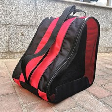 피겨 스케이트 가방 롤러화 정리가방 신발 보관 수납백 아이스 수납 배낭 스피드 신발백 인라인, B. 블랙-레드, 1개