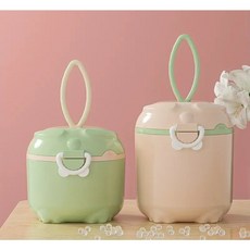 코지베베 손잡이가 있는 이중 밀폐 분유 케이스, 핑크 m, 1개