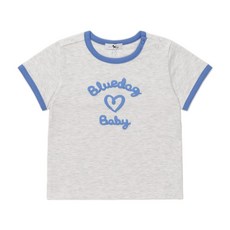 [AK플라자] [블루독베이비] 46-319-332-05 BL) 하트 레터링 반팔 링커티A