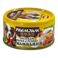 倍思特 極摯狗罐 6種口味 80g, 1個, 雞肉鮪魚馬鈴薯
