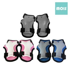 모이스 어린이 손목보호대 왼손 오른손 세트 아동 유아 초등 인라인 스케이트 보호장비 킥보드 자전거 보호용품 안전장비, 1세트, 블루