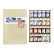 汶采 日下KUSAKABE顏料色粉組-20色 藝術色粉 色彩鮮明 繪畫創作 顏料調色 藝術顏料, 詳見包裝
