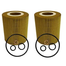 2x Engine Oil Filter HU 815/2 X Metal-Free Oil Filter，BMW 1 3 5 Series X1 X3 Z4 Roadster E46 E81 E