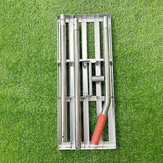 잔디 레벨링 수평 스테인리스 레벨러 레이크 갈퀴 정리기 토양 도구 평탄작업 성묘 흙, 35 인치, 1개, 기본 색상