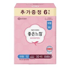 유한킴벌리 울트라슬림 생리대, 대형, 38개입, 1개