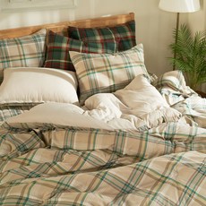 신유침구 겨울 체크 마이크로 워셔 이불단품 ss 극세사이불 이불세트 차렵이불세트