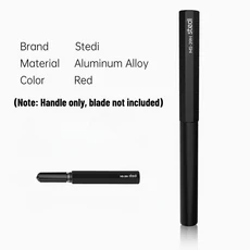스테디 0.125~0.30mm 정밀 모델 치즐 훅 나이프 수공구 조각/트리밍/조각 공예 도구), 01 Black handle only