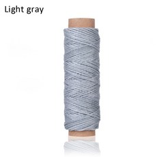 내구성 스트랩 코튼 도구 왁스 1mm 재료 코드 액세서리용 수공예 스레드 30m/롤 스티칭 스레드 핸드 스트링 가죽, 그레이계열, 1개
