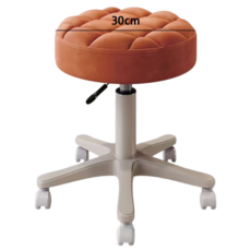 회전식 리프트 바 의자 바퀴가 달려 있어 이동이 편리하며 가정용 의자, 1개, 주황색