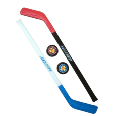 하키스틱 세트 미니하키스틱 4P 세트, 파란색 + 빨간색, 1세트