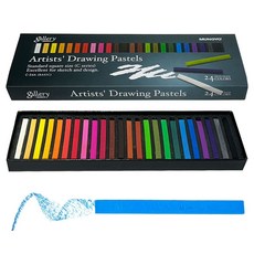 24컬러 스틱 콘테 사각 네모 막대 SG-4DP09-1359, 색상