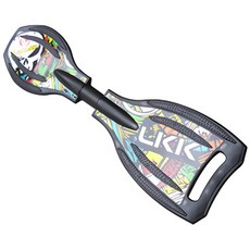 LAKOKO 樂可可 ABS 發光輪活力板 (蛇板) ，輕巧耐用，夜間發光，安全好玩, 黑色(此商品無法超商取貨)