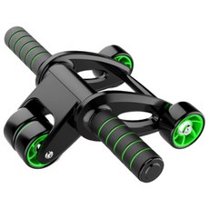 4륜 4휠 접이식 AB슬라이드 복근 코어 운동 매트 포함, [특별행사]블랙, 4륜 접이식 복부 슬라이드