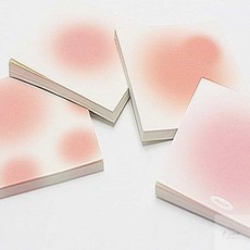 온지니아 메모지 핑크 미니노트 50매 80x80mm