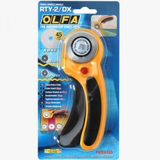 패션스타트 올파 원형재단칼 고급손잡이형 45mm, 멀티, 1개