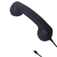 3.5MM 소켓 타입-C 휴대폰 스마트폰 핸드헬드 수신기 유니버설 빈티지 구형 전화기 핸드셋, 11 a TypeC