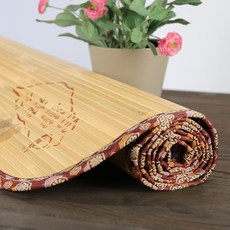 寬版11mm無接縫專利貼合炭化竹蓆 雙人5尺 (150x180cm) 和風沁涼蓆墊 柔軟舒適不夾髮, 11mm天然(素色)竹蓆,雙人5尺(150x180cm)直向