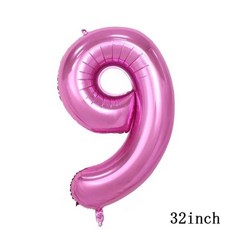 생일 파티 학예회 이벤트 할로윈 용품 심슨 풍선 재미있는 노란색 가족 홈 라텍스 호일 에어 축하 배너 케이크 토퍼 장식 어린이 장난감, 기타, 32inch Number_39