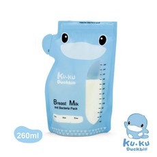 酷咕鴨 雙出口立體母乳保鮮袋260ml-夾鍊袋25入, 1個