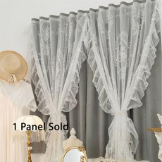 거실용 모던 풀 블랙아웃 커튼 1개 이중 레이어 도어 커튼 기성품 패널 벨크로 홈 데코레이션