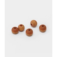 퀼트스타 도토리 나무구슬 10mm_카라멜, 5개, 카라멜