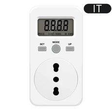 디지털 전력계 AC EU 에너지 계량기 전기 소비 전원 플러그, IT Plug, 1개
