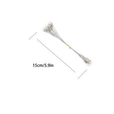 20PCS 슬리버 안티 물린 강철 낚시 라인 스틸 와이어 리더 회전 낚시 액세서리 리드 코어 가죽 끈 와이어 15CM-30CM, [02] Sliver 15cm