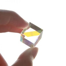 큐브 프리즘 크로스 이색성 거울 결합기 분할기 투명 모듈 광학 유리 교육 도구 (유리 30MM), 유리 30MM