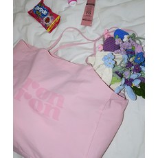 RONRON 로고 NYLON SHOPPER SOFT 핑크, FREE
