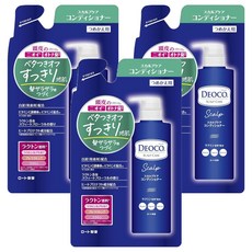 로토 데오코 스칼프 케어 컨디셔너 리필용, 370g, 3개