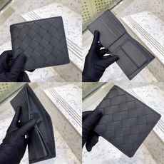 남성용 지갑 돈 가방 단색 가죽 비즈니스 짧은 지갑 유명한 빈티지 남성 지갑 동전