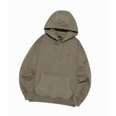 LEE 다이드 라벨 후드 티셔츠 피그먼트 브라운 LE2503HD10PW 211825