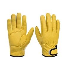 키친9단 캠핑 바베큐 용접 원예 작업 안전장갑 알곤장갑 고급형, 1개, 엘로우