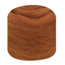 JY手作飾品屋 70S長纖維羊毛氈 DIY手作材料包, 42棕紅色【10g/每包】, 1個