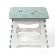 가정용 모서리 폴딩 플라스틱 접이식 스툴 의자 그린 24cm