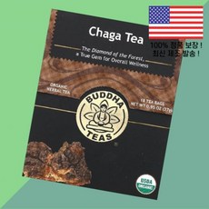 붓다 티 허브 차가버섯 무카페인 18 티백 0.95온스 27g Buddha Teas