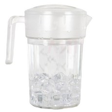 맥주 음료 티 아이스 술집용 워터 피쳐통 피쳐잔 얼음물용 음식점 주류용 얼음물통 물병, 1.5L, 1개