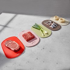 국내산 실리콘 도마 대형 미끄럼방지 칼집방지 위생 주방 도마, 다크핑크