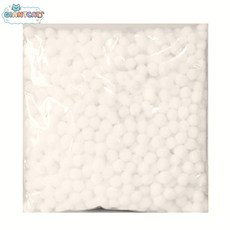 솜방울 흰색 공예용 폼폼이 화장솜 네일아트 면봉 DIY 재료 소품 만들기 미술 부자재 자이언트캣