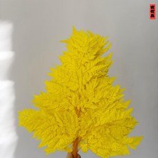 永生高山羊齒花束 婚禮裝飾, 黃色