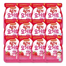 아이배냇 베베 핑거 요거트 20g, 딸기, 12개