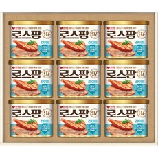식용통조림 롯데햄로스팜 명절선물세트 햄캔런천 캔햄, 9개