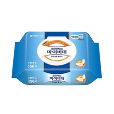 유한킴벌리 크리넥스 마이비데 화장실용 물티슈 캡형 56매, 1개